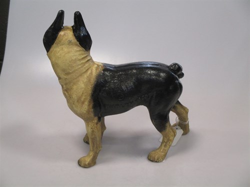 Lot 114 - A cast iron pug dog approx 24.5cm high