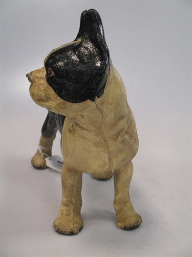 Lot 114 - A cast iron pug dog approx 24.5cm high