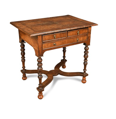 Lot 538 - An 18th century walnut lowboy