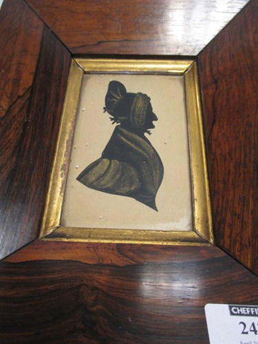 Lot 243 - A pair of 19th century miniatures in a...