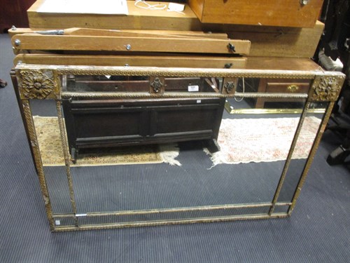Lot 484 - An 18th century and later gilt framed over...