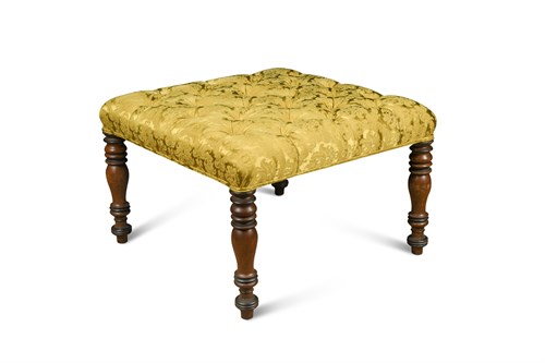 Lot 667 - A square upholstered stool