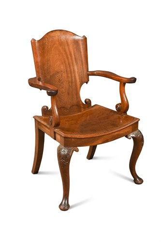 Lot 546 - A George III Irish mahogany armchair