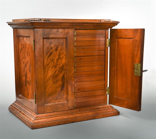 Lot 408 - A William IV mahogany collector's cabinet