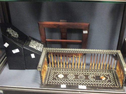 Lot 50 - 'Winer Werkstatte' engraved stone bookends;...