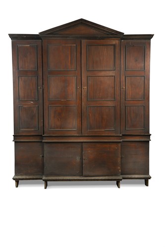 Lot 549 - A George II breakfront cabinet, circa 1750