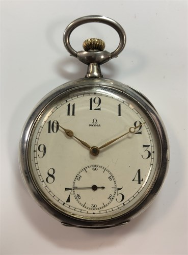 Lot 253 - Omega - An open faced pocket watch