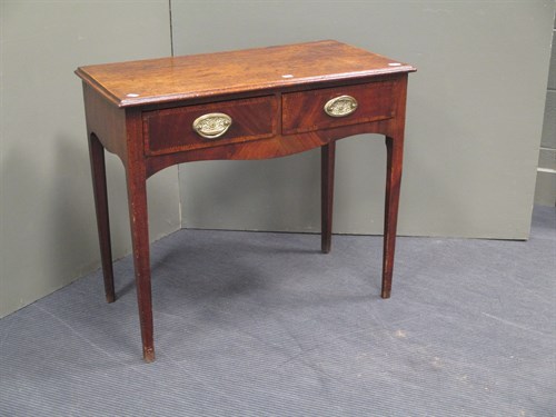 Lot 429 - A George III provincial mahogany and oak side...