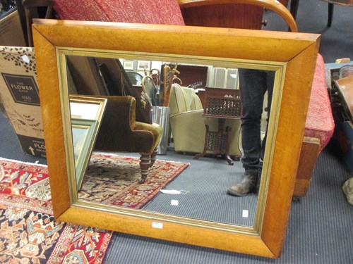 Lot 420 - A rectangular maple veneered and parcel gilt...