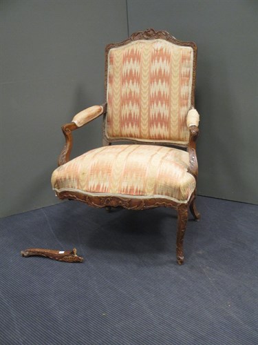 Lot 481 - with item 9. A Louis XIV carved walnut...