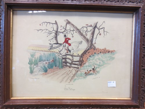 Lot 480A - H. Henschl, Heavy Horses, etching, together...