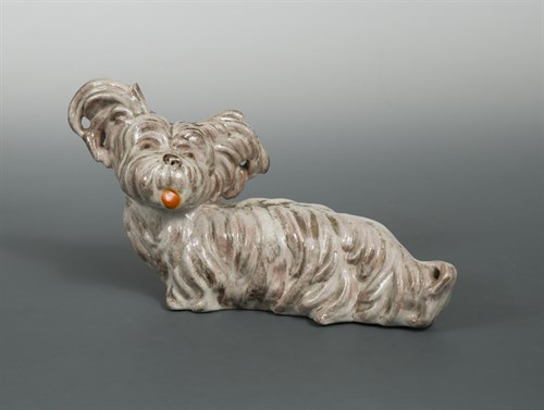 Lot 59 - Walter Bosse (Austrian, 1904-1979), an earthenware model of a Skye Terrier