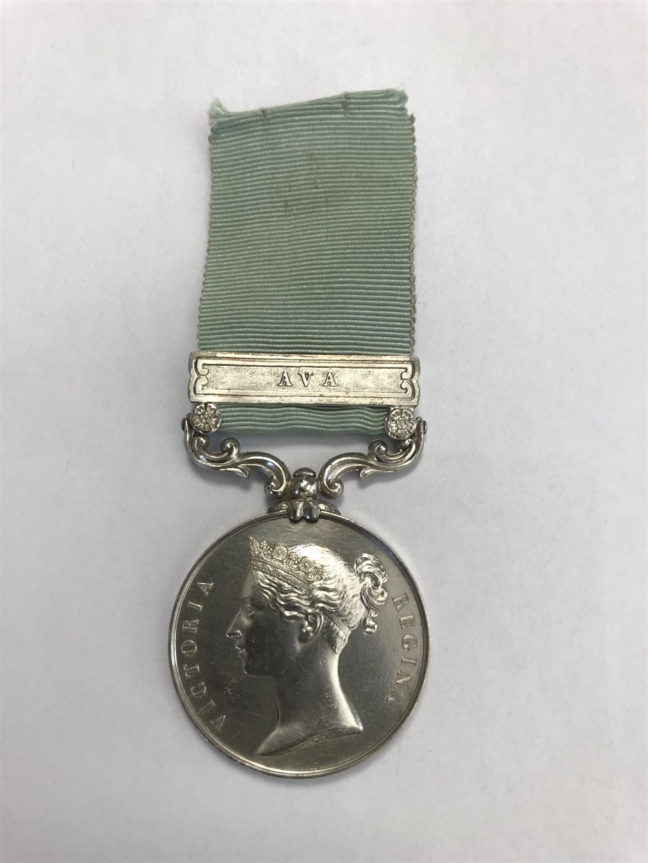 Lot 357 - An Army of India 1799-1826 Medal with Ava clasp to Captain John Wilson 30th N.I.