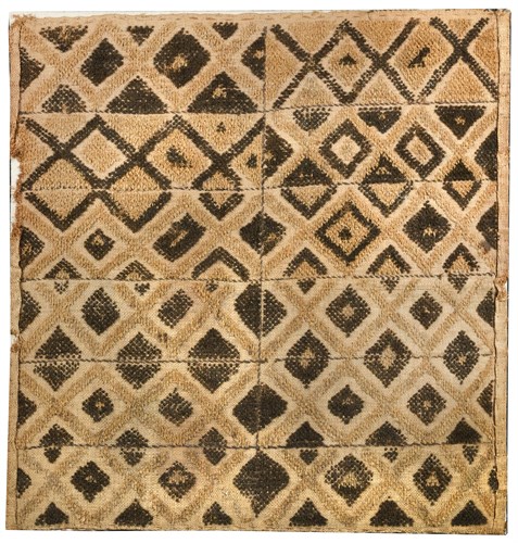 Lot 451 - A late 19th or early 20th century Congonese rafia panel