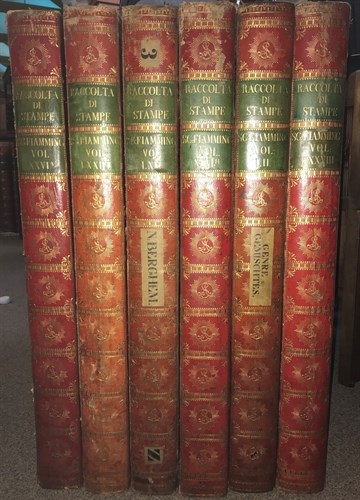 Lot 415 - Six leather covered Solander type print boxes, formerly used at the Albertina Museum, Vienna