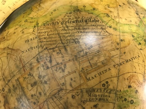 Lot 408 - A New Twelve Inch Terrestrial Globe by Bardin, London, 'with additions to 1805' and Celestial Globe to match signed 'Messer, Minories, London'