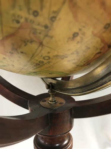 Lot 408 - A New Twelve Inch Terrestrial Globe by Bardin, London, 'with additions to 1805' and Celestial Globe to match signed 'Messer, Minories, London'