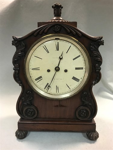 Lot 491 - Fletcher, Edinburgh, a late Regency Scottish bracket clock