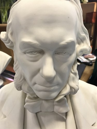 Lot 35 - A Parian bust of Benjamin Disraeli, 1st Earl of Beaconsfield (1804-1881)