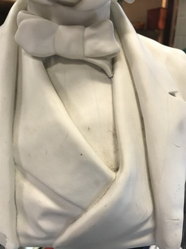 Lot 35 - A Parian bust of Benjamin Disraeli, 1st Earl of Beaconsfield (1804-1881)