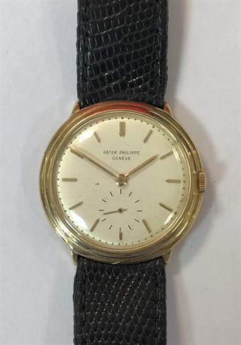 Lot 481 - Patek Philippe - A gentleman's 18ct gold Calatrava wristwatch