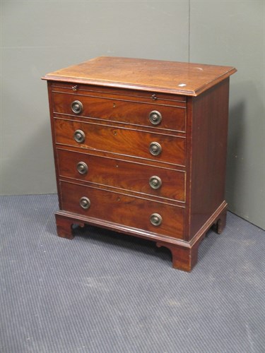 Lot 484 - Two mahogany commode chests, partly converted