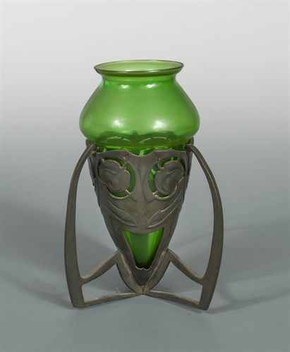 Lot 195 - Archibald Knox for Liberty & Co., a Tudric pewter vase