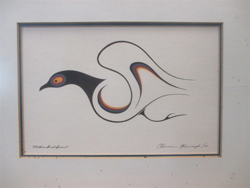 Lot 388 - Clemence Wescoupe (Inuit, b.1951), Mother Bird...