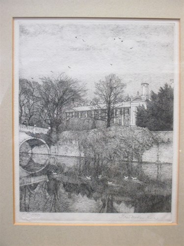 Lot 374 - Fred Miller (1921) two signed etchings of...