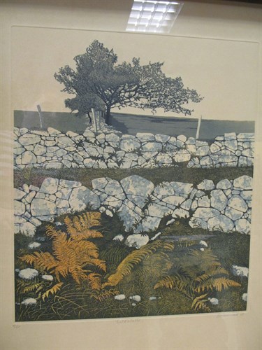 Lot 23 - Phil Greenwood (British, b.1943) 'Field Walls,...