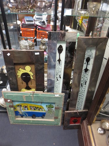 Lot 451 - Collection of African/ethnic pictures: a pair...