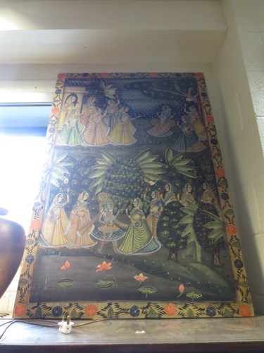 Lot 448 - with item 5. An Asian / Indian painting on...