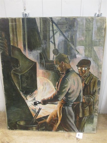Lot 505 - N. Bartsch (20th century), Steelworks, circa...