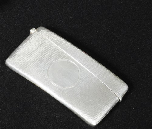 Lot 391 - An Edward VII silver card case