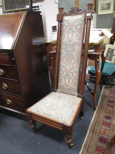 Lot 573 - A late William IV carved rosewood Prie Dieu,...