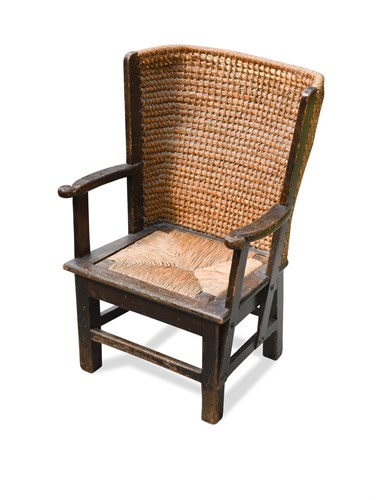 Lot 255 - An early 20th century child's Orkney chair