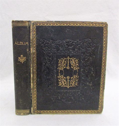 Lot 282 - A 19th century album, containing small...