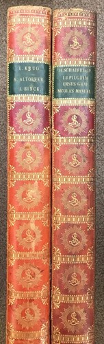 Lot 23 - Two leather covered Solander type print boxes, formerly used at the Albertina Museum, Vienna