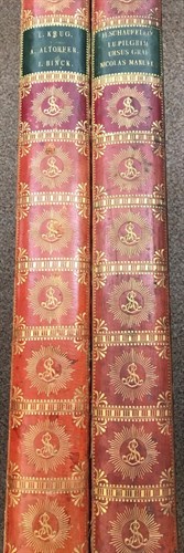 Lot 23 - Two leather covered Solander type print boxes, formerly used at the Albertina Museum, Vienna