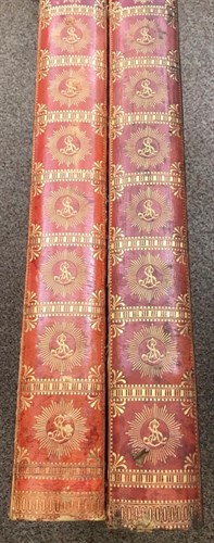 Lot 23 - Two leather covered Solander type print boxes, formerly used at the Albertina Museum, Vienna