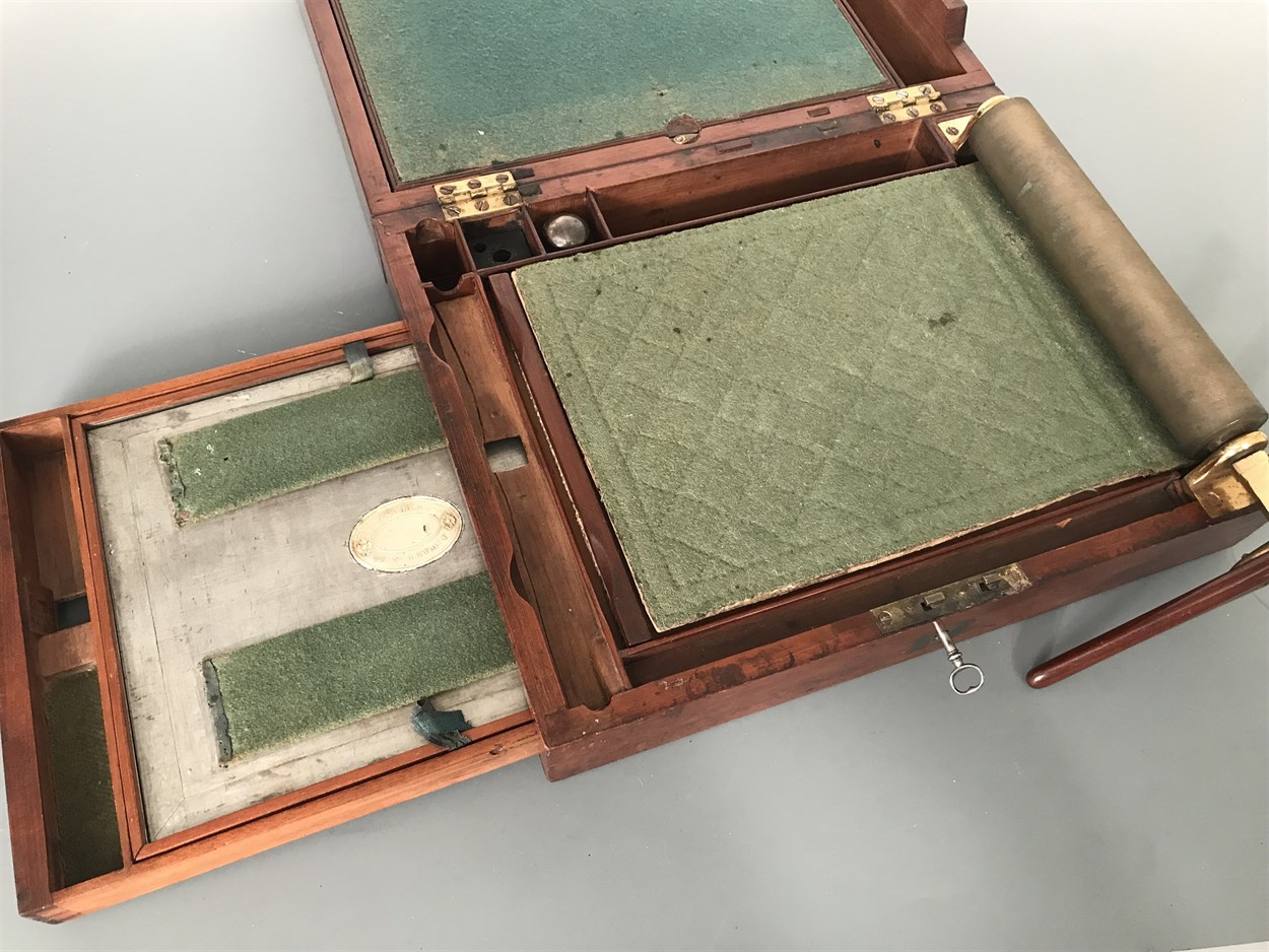Lot 225 - A mahogany portable copying machine by James Watt & Co, circa 1795