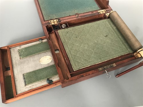 Lot 225 - A mahogany portable copying machine by James Watt & Co, circa 1795
