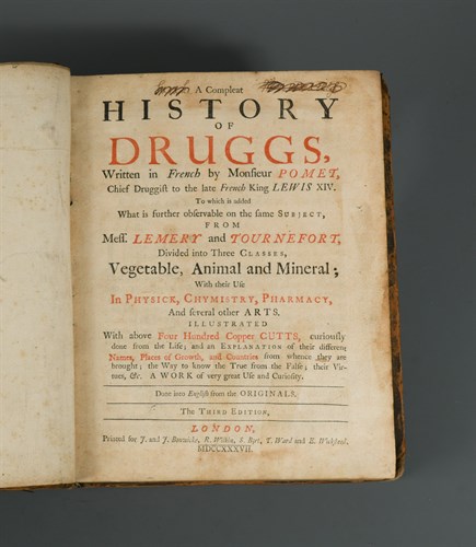 Lot 102 - POMET (P) A Compleat History of Druggs, third...