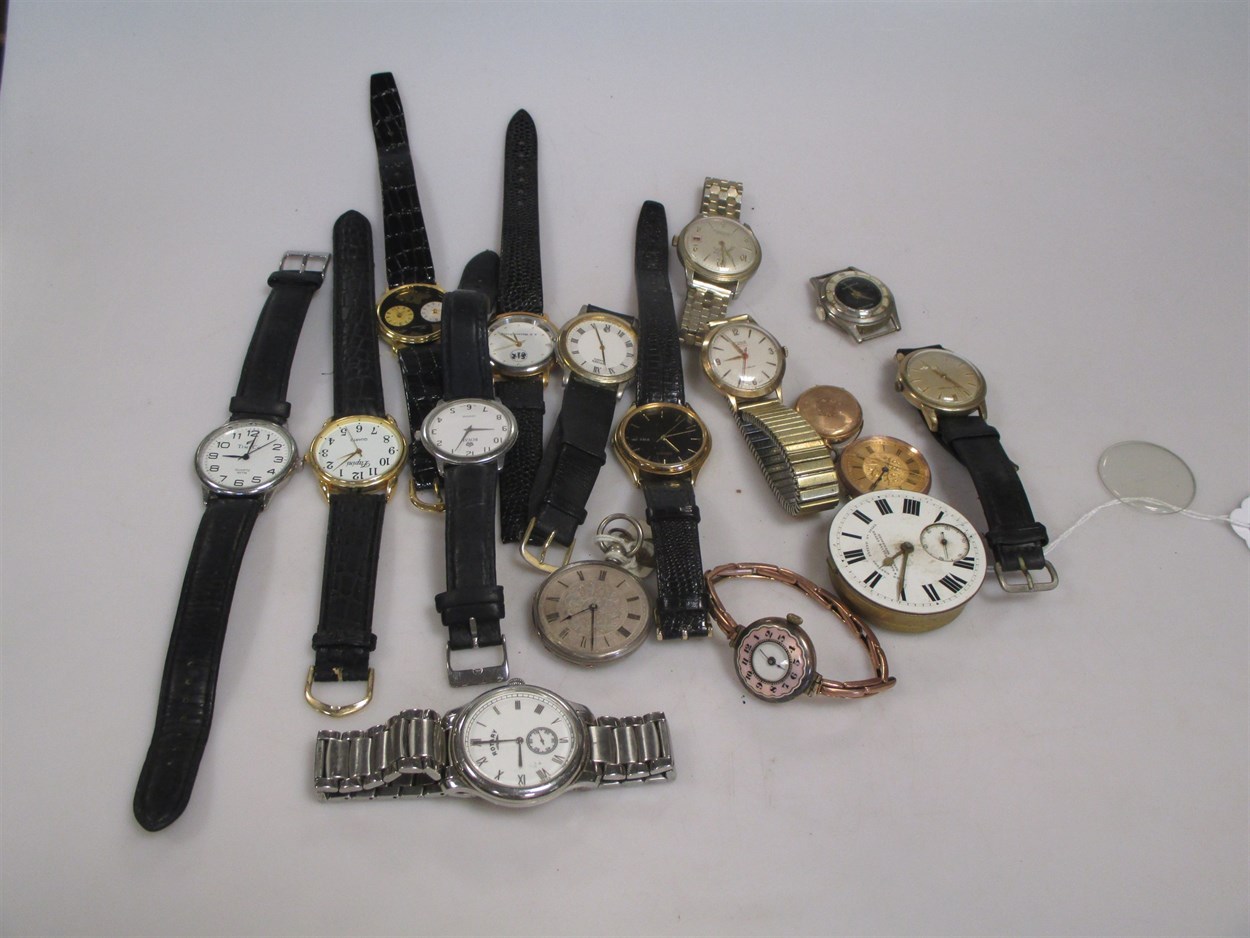 Lot 327 - A collection of vintage and modern timepieces,...