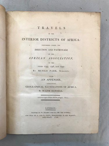 Lot 458 - PARK (Mungo) Travels into the Interior...