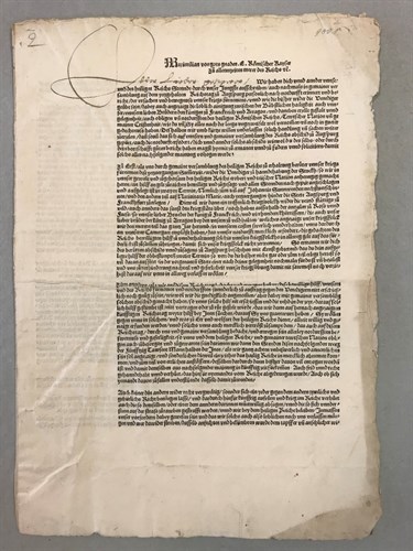 Lot 211 - Maximilian I, Holy Roman Emperor. Rare folio...