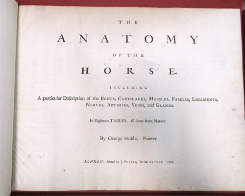 Lot 417 - STUBBS (George) The Anatomy of the Horse,...