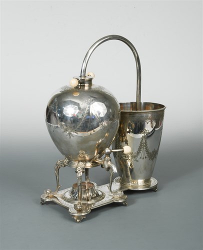 Lot 288 - A Victorian silver plated 'Naperian' coffee maker