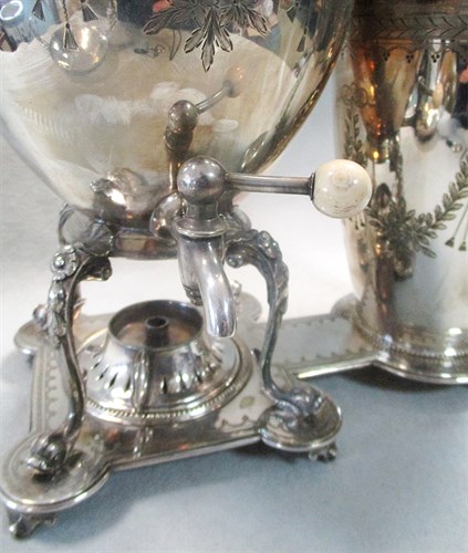 Lot 288 - A Victorian silver plated 'Naperian' coffee maker