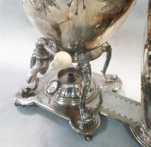 Lot 288 - A Victorian silver plated 'Naperian' coffee maker